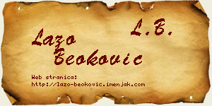 Lazo Beoković vizit kartica